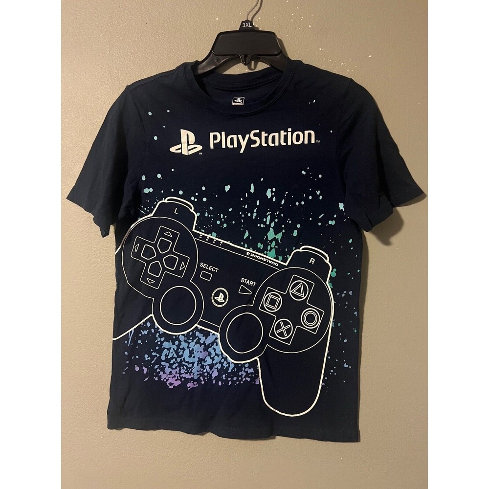 PlayStation Boy's Top Blue Short Sleeve Size‎ XL 14/16  (B)